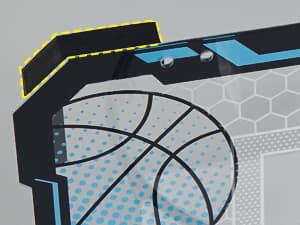 VROGTIK Indoor Basketball Hoop for Kids with Led Lights Mini Basketball Hoop with Remote Control Over The Door Basketball Hoops with Scoreboard Basketball Toys for 4-12 Year Old Boys Girls