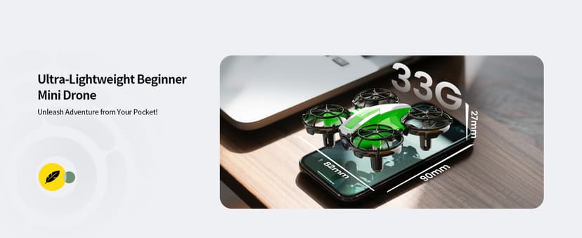 Holy Stone Mini FPV Drone with 1080P HD Camera for Kids & Beginners, RC Nano Quadcopter with Optical Flow Hover, Gesture Control, 3D Flips, 3 Batteries, Great Gift Toy for Boys and Girls, HS210P Green