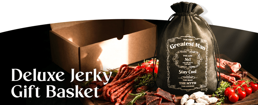 Beef Jerky Gift Baskets For Men - Meat And Cheese Gift Baskets, Birthday Gifts For Men Who Have Everything With Beef Jerky Variety Pack - Gifts For Dad & Care Package