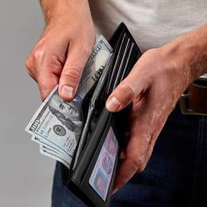 RUNBOX Genuine Leather Wallet for Men 12 Cards Mens Wallet Bifold Rfid Blocking with 2 ID Windows Card Holder Wallet with Gift Box