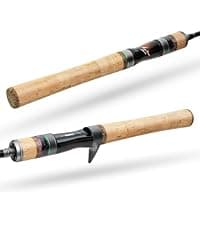 HANDING Pioneer Bass Fishing Rod Versatile Spinning & Casting Rod with Medium Power Moderate Fast Action EVA Handle for Largemouth Smallmouth Walleye