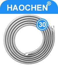Refrigerator water line - 20 FT Premium Stainless Steel Braided Ice Maker Water Hose,Food grade PEX Inner Tube Fridge Water Line with 1/4" Fittings for Refrigerator Ice Maker