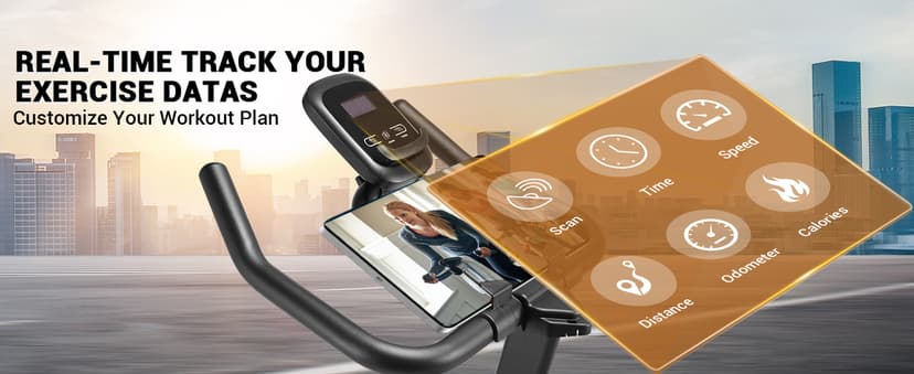 Exercise Bike, WENOKER Stationary Bike for Home, Indoor Bike with Silent Belt Drive, Heavy Flywheel, Comfortable Seat Cushion and Upgraded Digital Display