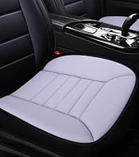 MYFAMIREA Car Seat Cushion Pad 1.2" Thick Comfort Seat Protector for Car Driver Seat Office Chair Home Use Memory Foam Seat Cushion with Non Slip Bottom, 20'' x 18.5'', Black