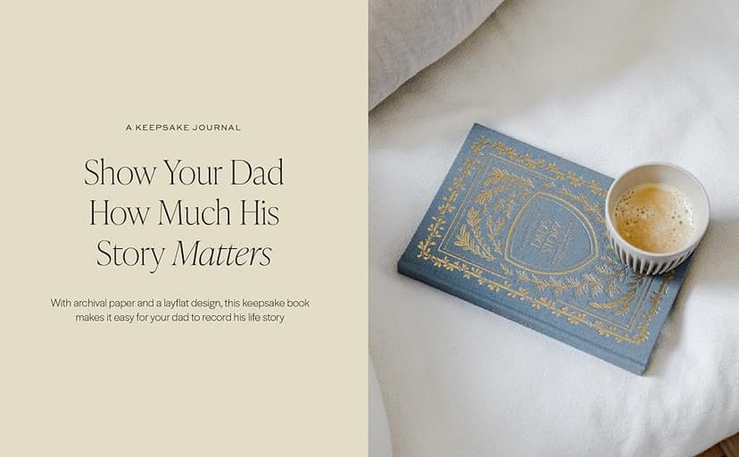 Dad's Story Journal (Linen Hardcover): A Memory and Keepsake Journal for My Family (Heirloom Story Books and Guided Journals)