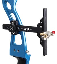 5 Pin Bow Sight for Compound Bow .019” Fiber Optics Archery Recurve Bow Sight with Knobs Windage & Elevation Adjustable Archery Sights Right Handed for Hunting Competition Practice