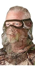 Hunters Specialties Hunters Specialties 3/4 Facemask, Realtree Edge - Hunting Breathable Mesh Mask with Adjustable Nose Piece
