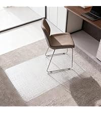 Winado Office Chair Mat, 36"x48" Non-Slip Under Computer Desk Chair Carpet Floor Protector, Heavy Duty Clear Plastic Chair Mats for Rolling Gaming and Work Chairs (Carpet 90 * 120 * 0.2cm with Lip)