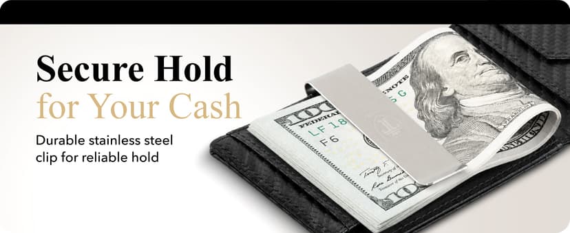 TRAVANDO AirTag* Wallet Mens Wallet with Money Clip Air Tag Wallet Card Holder RFID Blocking Bifold Gifts for Men