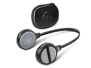 OutdoorMaster Update Ski Helmet Headphones, True Wireless Bluetooth with Storage Case, Drop-in HD Speaker Chip Compatible with Audio Ready Snowboard Helmets with Built-in Mic - Navy Blue