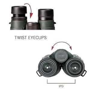Vortex Optics Crossfire HD 10x42 Binoculars - HD Optical System, Tripod Adaptable, Rubber Armor, Waterproof, Fogproof, Shockproof, Included GlassPak - Unlimited, Unconditional Warranty