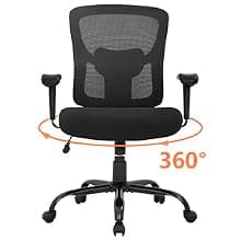 BestOffice Big and Tall Office Chair 500lbs Desk Chair Mesh Computer Chair with Lumbar Support Wide Seat High Back