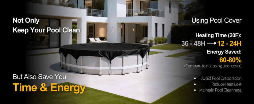 120000BTU Inverter Pool Heat Pump, for 33000 Gallons Inground and Above Ground Pools, WiFi Capable Electric Pool Heater with Timer, Heat and Cool, Energy Efficient, 220V