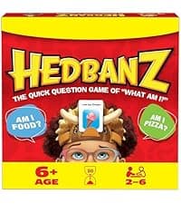 Spin Master Games, Hedbanz 2023 Edition with New Cards, Picture Guessing Board Game, for Family & Kids, 2-6 Players, for Ages 6 & Up