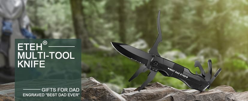 Gifts for Dad from Daughter Son,Multitool Pocket Knife "BEST DAD EVER",Christmas Birthday Fathers Day Dad Gifts,Unique Camping Hunting Cycling Gift Ideas for Dad
