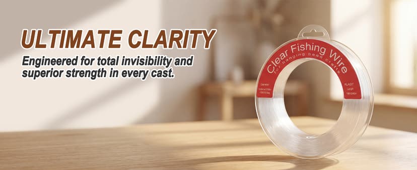 KLASIT Fishing Line 788FT,Invisible Monofilament Fishing Wire,Supports 43 Pounds Strong Nylon Invisible Thread for Hanging Decorations,Balloon Garland,Crafts,Picture Display
