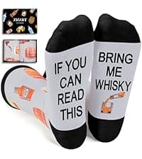 Zmart Drink Gifts for Men - Scotch Whiskey Socks for Drink Lovers, Beer Coffee Gifts