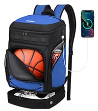 Basketball Backpack Bag Large Sports Bag with Separate Ball holder & Shoes compartment, Best for Basketball, Soccer,Volleyball,Gym