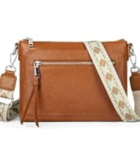 befen Genuine Leather Purse for Women Soft Crossbody Purse Hobo Bag Women's Shoulder bag Handbags with 2 Removable Straps