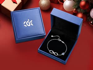 CDE Infinity Heart Birthstone Charm Link Bracelet for Women 925 Sterling Silver Adjustable Mother's Day Christmas Day Gift Anniversary Birthday Jewelry for Wife Girlfriend Her