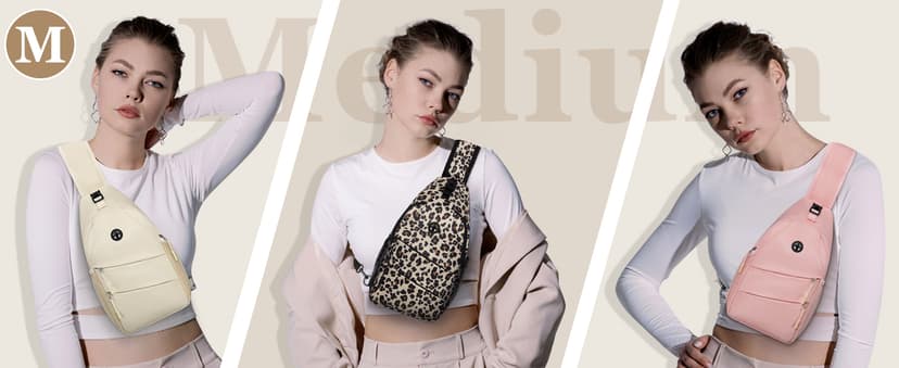 Pritent Crossbody Bags for Women Men Trendy Sling Bag Backpack Casual Chest Bag with Convertible Shoulder Strap