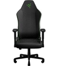 Razer Iskur V2 X NewGen Ergonomic Gaming Chair — Built-in Lumbar Support, Cooltouch Gen-2 EPU Leather, Ultra-Wide Seat Base, Adjustable 152 Degree Recline, Foam Cushions — Black/Green