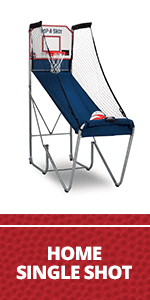 Pop-A-Shot - Dual Shot Sport | Arcade Basketball Game for Home | Paddle Scoring Hoop, 10 Game Modes, 4 Balls | Foldable for Easy Storage | Fun for All Players