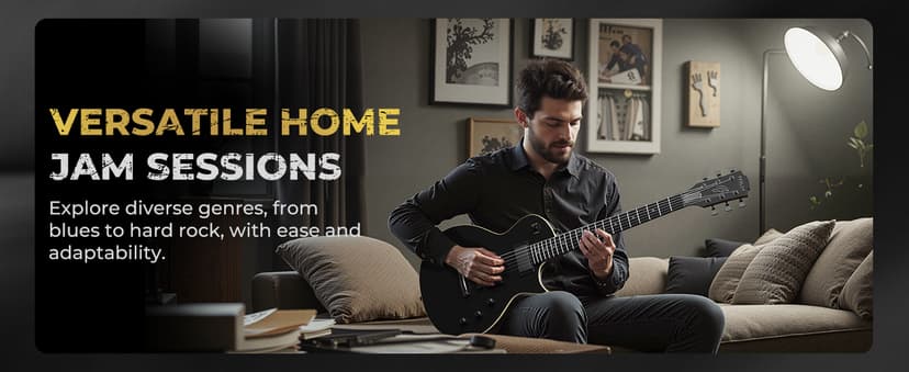 Fesley 39" LP Electric Guitar Kit: Full Size Solid Body Electric Guitars for Beginners with Humbucker Pickups, Poplar Body, Mahogany Neck,22 Frets,6 String Guitar with Gig Bag,Cable,FLP350,Matte,Black