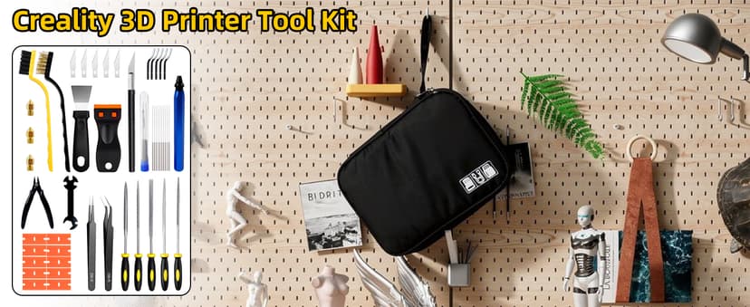 51Pcs 3D Printer Tools Kit,3D Printer Accessories for All FDM/SLA Printers Includes Nozzle Cleaning Tools,deburring Tool,Removal Scrapers,Files,Brushes,Knife,Complete Starter Kit with Storage Case