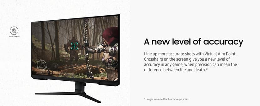 Samsung 27-Inch Odyssey G3 (G30D) Series FHD Gaming Monitor, 1ms, 180Hz, AMD FreeSync, Adjustable Stand, Black Equalizer, Virtual Aim Point, Eye Saver Mode, Flicker-Free, LS27DG302ENXZA