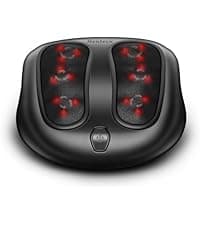 Shiatsu Heated Electric Kneading Foot Massager Machine for Plantar Fasciitis, Built-in Infrared Heat Function and Power Cord Nekteck Foot Massager with Heat, HSA Eligible FSA Massage Tools Gifts B06WGP2CVL