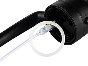 TrendPlain 16oz/470ml Glass Olive Oil Sprayer for Cooking – 2 in 1 Olive Oil Dispenser Bottle for Kitchen Gadgets and Air Fryer Accessories, Salad, BBQ - Black