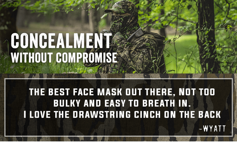 Mossy Oak Unisex-Adult Camo Mesh Hunting Face Mask