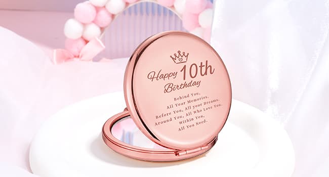 10 Year Old Girl Birthday Gift for 10 Years Old Girls Gifts Trendy Stuff 10th Birthday Gifts for Girls Ten Year Olds Girl Gift Double Digits Decorations Presents Set with Tumbler Bag Socks Bracelet