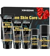 XIKEZAN Beard Kit for Men Grooming & Care w/Beard Conditioner, Wash, Oil, Balm, Brush, Comb,Birthday Fathers Valentines Gifts for Men Him Dad Husband Boyfriend Christmas Gifts Mens Stocking Stuffers