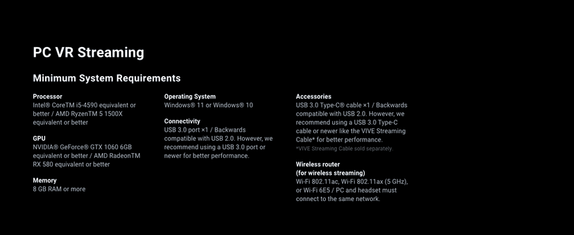 HTC Vive XR Elite with Deluxe Pack — Mixed Reality and PC VR Headset + Controllers