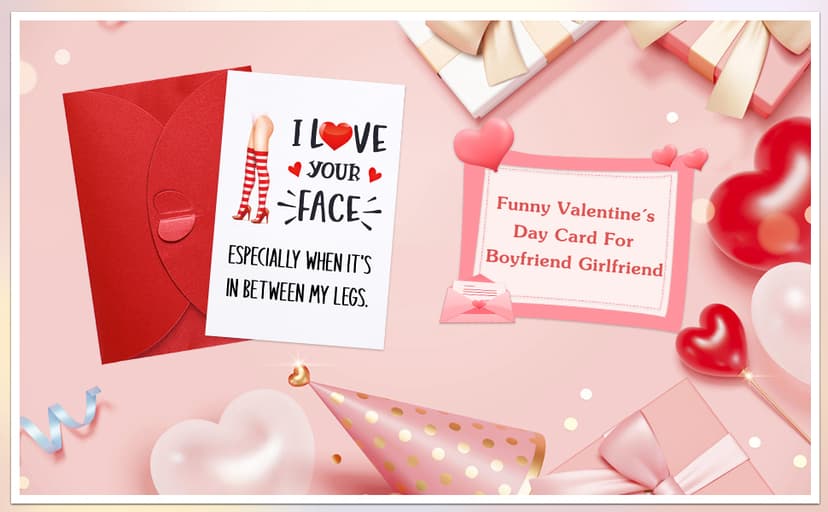 PETCEE Funny Valentines Day Card - 4"x6" Valentines Day Card for Him Her Naughty Valentines Day Gifts Cards with Envelop for Boyfriend Girlfriend Husband Wife Men Women Anniversary Birthday