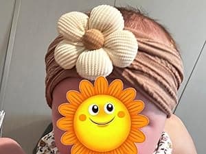 CÉLLOT 5 Pcs Baby Flower Headbands Baby Girls Nylon Headbands Soft Hairbands Hair Accessories for Newborn Infant Toddler Kids