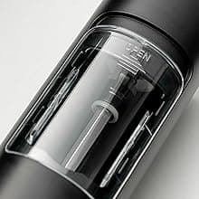 Gravity Electric Salt and Pepper Grinder Set, Adjustable Coarseness, Warm LED Light, One-handed Automatic Operation, Battery Powered, Black, Electric Pepper Mills