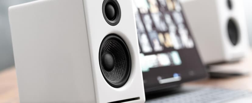 Audioengine A2+ Desktop 24 Bit Limited Edition Wireless Bluetooth Desktop Speakers - 60W Computer Speakers for Music and Gaming Accessories