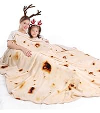 mermaker Burritos Tortilla Swaddle Blanket Baby for Toddler Newborn, 285 GSM Soft Flannel Taco Wrap Blanket Funny Gifts for Baby Shower Boys Girls, 36 inch B0DYJDBW21