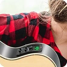 Pyle Cutaway Acoustic Electric Guitar and Amp Kit, 4/4 Full Size Spruce Wood Body with 10W Amplifier, Gig Bag, Strap, Extra Steel Strings, Picks, Cable, for Beginners and Adults, Natural