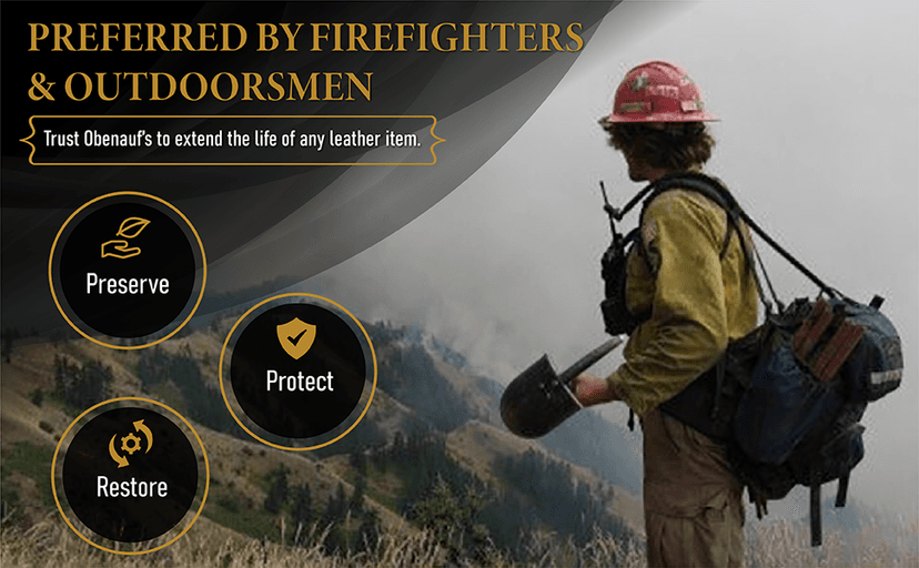 Obenauf's Heavy Duty LP Leather Conditioner Natural Oil Beeswax Formula (8oz)