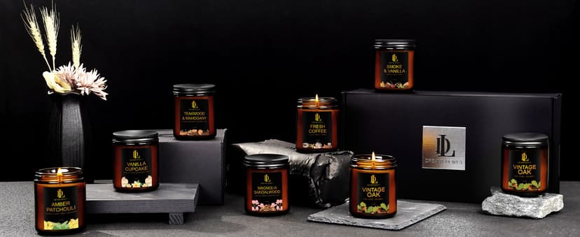Fresh Coffee Candles, Coffee Scented Candle, Natural Soy Candles for Home Scented, Long Lasting with 50 Hour Burn Time, Gifts for Men Women B0F21RT1BQ