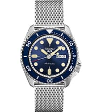 SEIKO Automatic Watch for Men 5-7S Collection - with Day/Date Calendar, Luminous Hands, Stainless Steel Case & Bracelet