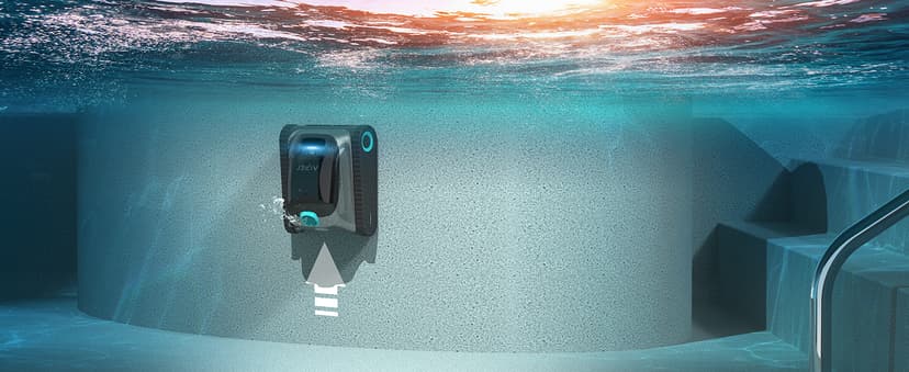 AIPER Scuba S1 Cordless Robotic Pool Cleaner, Pool Vacuum for Inground Pools, Wall and Waterline Cleaning, Smart Navigation for Pools up to 1,600 Sq.ft (Renewed)