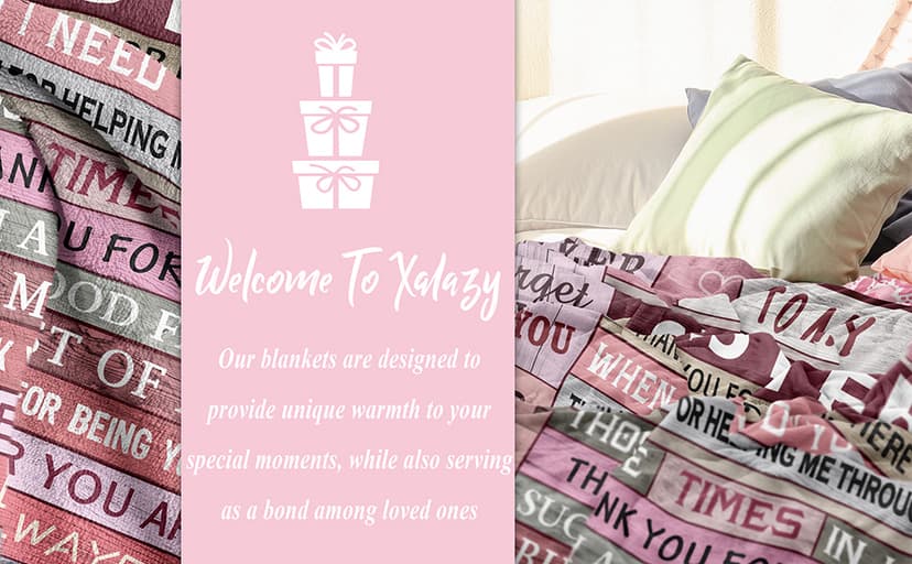 XALAZY Sister Gifts Blanket 50" X 60", Sister Birthday Gifts for Women, Big Sister Gifts for Girls, Sisters Gifts from Sis, Sis Christmas Prensent Throw