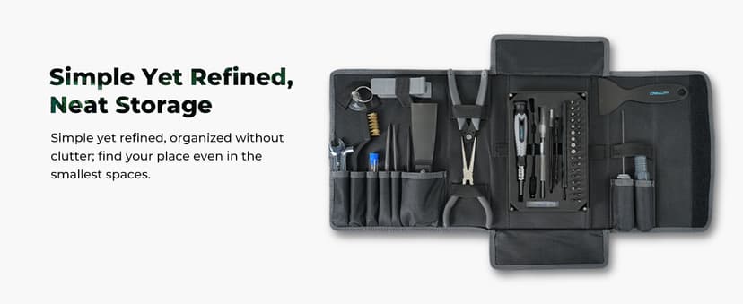 Creality 3D Printer Tool Kit, 74Pcs 3D Printing Tool Wrap Kit Assembly/Removal/Filament Cutting Set 3D Printer Accessories for All FDM Printers Cleaning Finishing Printing