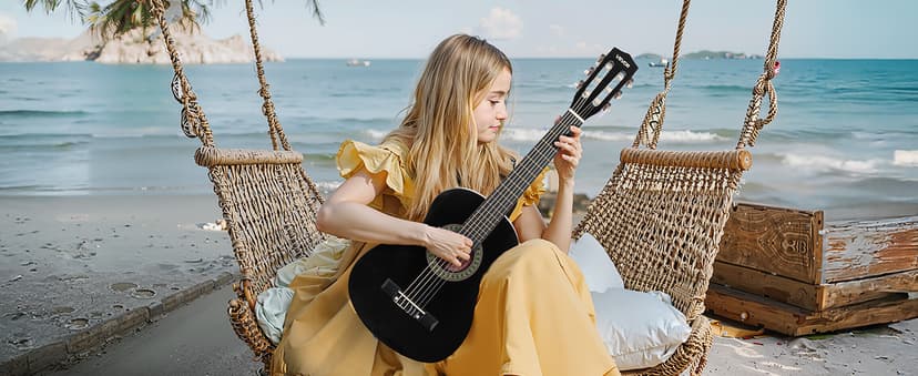 VEVOR Acoustic Guitar, Classical Guitar Starter Kit for Beginners, with Nylon Strings, Basswood Guitar, for Kids Adults Girls Boys Students