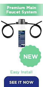 EcoPure EPINL30 5-Year In-Line Refrigerator Water Filter – Universal Fit for Most Fridges, Ice Makers, RVs & Boats – Reduces Chlorine Taste & Odor – Easy DIY Install with 1/4" Fittings